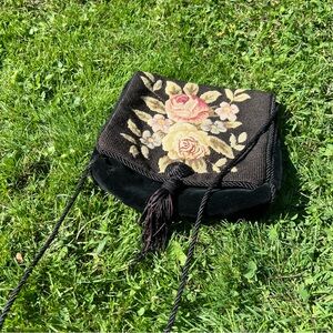 Vintage Crosshatch Satchel